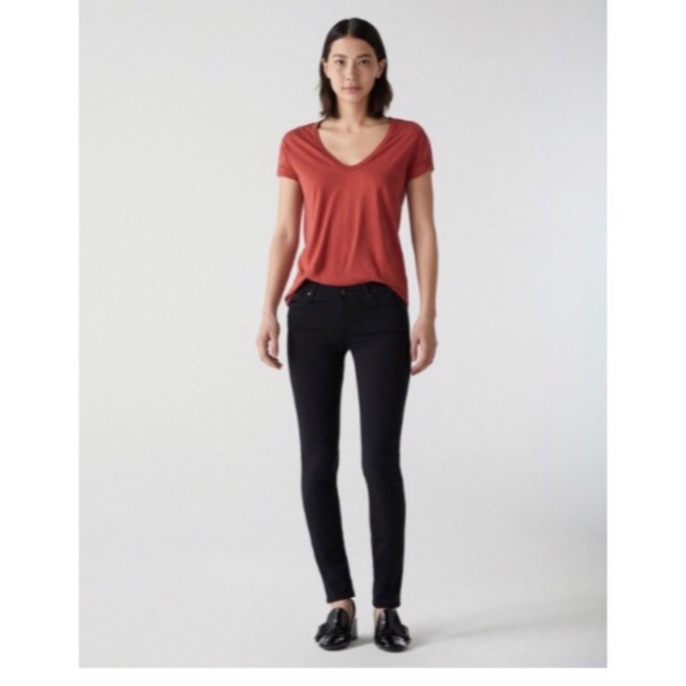 AG The Stilt Cigarette Leg Black Jeans